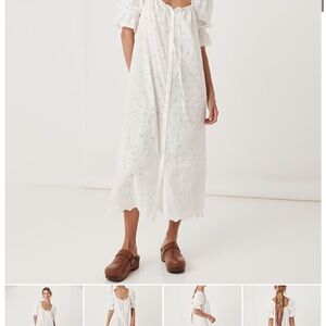 Spell Bo Day White Eyelet Maxi Dress